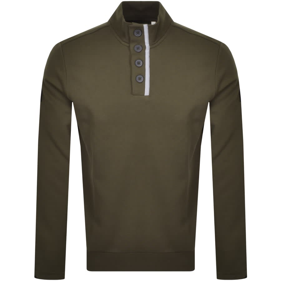 Alternative Image for ProductLyle And Scott Funnel Neck Knit Jumper Khaki1