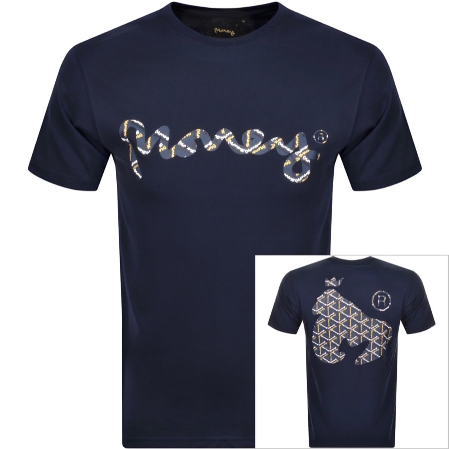 Alternative Image for ProductMoney Sig Ape Trifill T Shirt Navy1