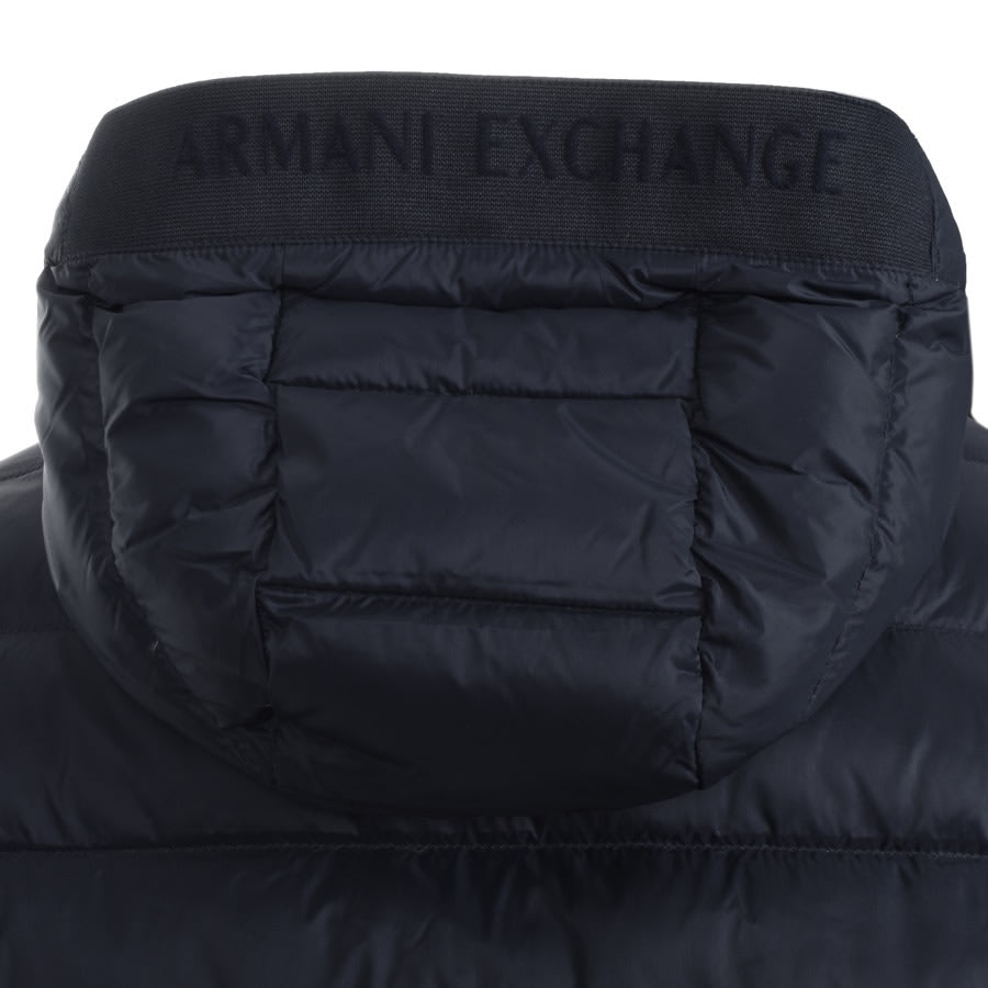 Alternative Image for ProductArmani Exchange Hooded Down Jacket Navy3