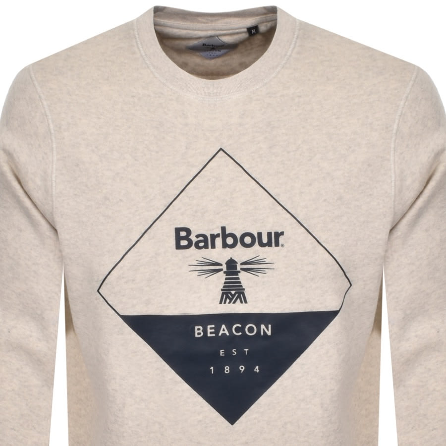 Alternative Image for ProductBarbour Beacon Outline 2 Crew Neck Sweatshirt Grey2