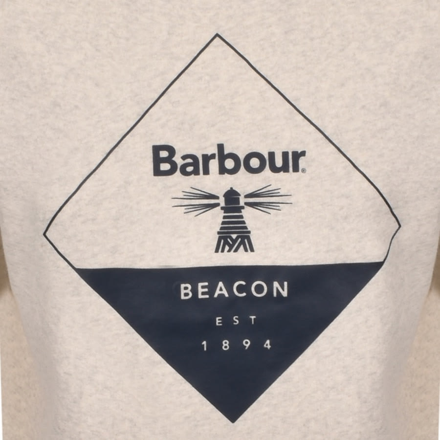 Alternative Image for ProductBarbour Beacon Outline 2 Crew Neck Sweatshirt Grey3