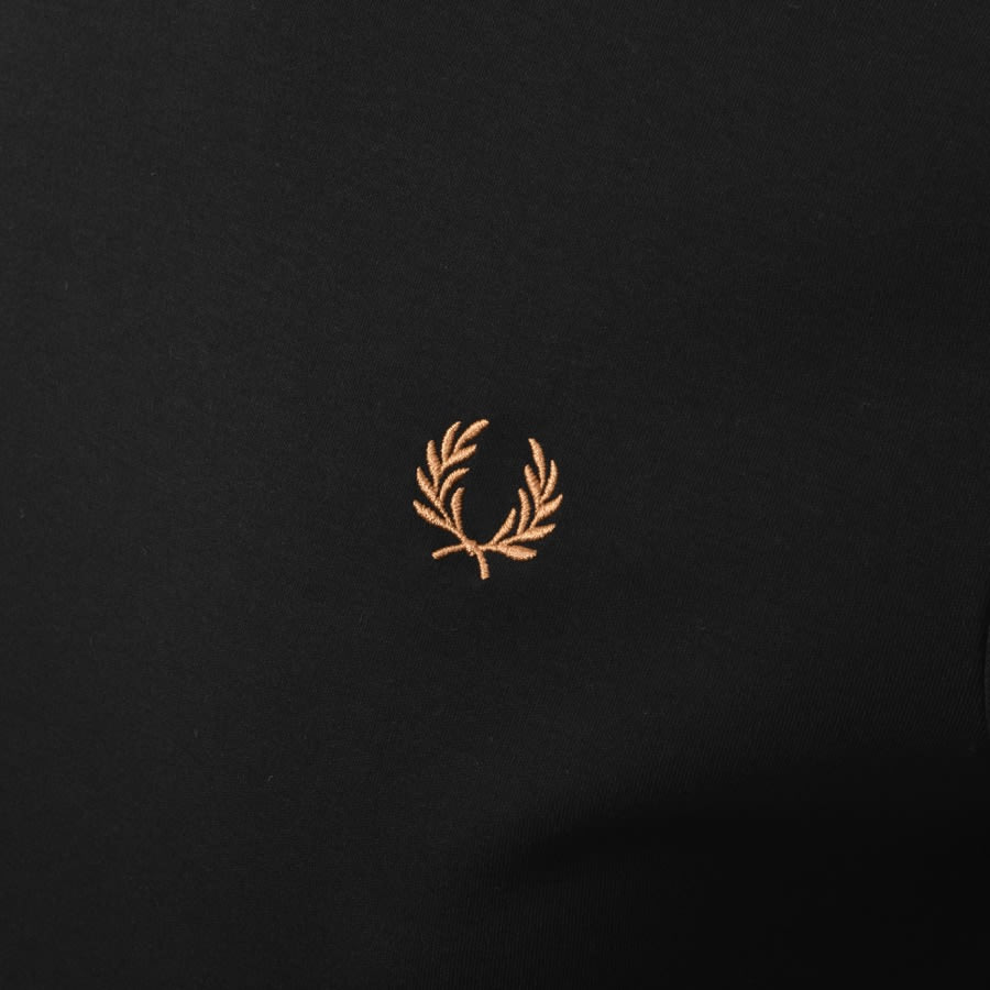 Alternative Image for ProductFred Perry Tramline Long Sleeve T Shirt Black3