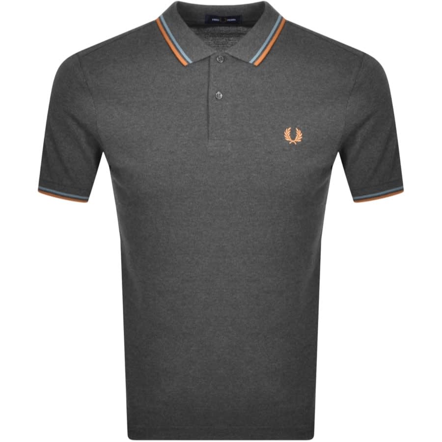 Alternative Image for ProductFred Perry Twin Tipped Polo T Shirt Grey1