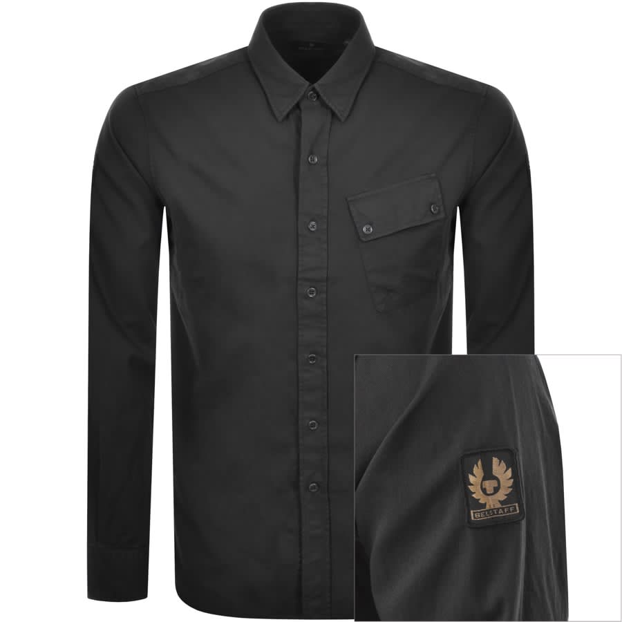 Alternative Image for ProductBelstaff Long Sleeved Pitch Shirt Black1