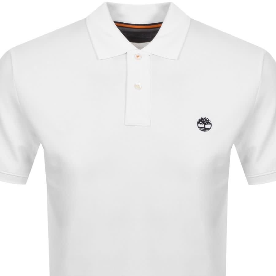 Alternative Image for ProductTimberland Logo Short Sleeved Polo T Shirt White2