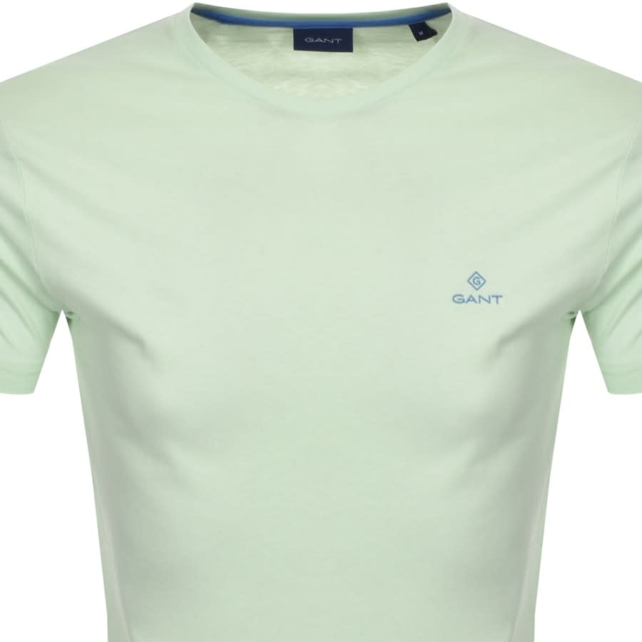 Alternative Image for ProductGant Contrast Logo T Shirt Green2