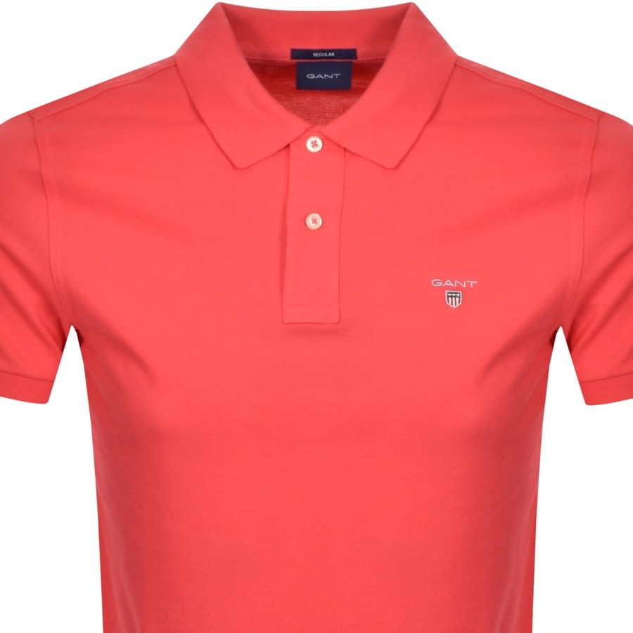 Alternative Image for ProductGant Oxford Pique Rugger Polo T Shirt Pink2