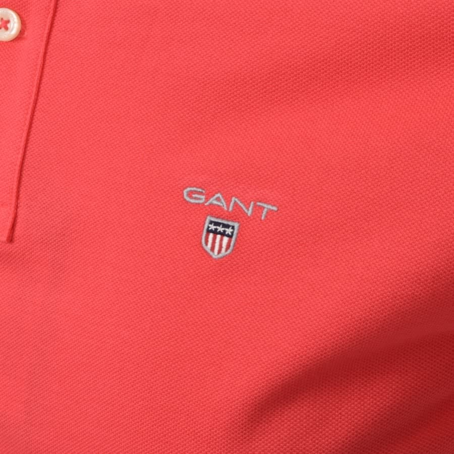 Alternative Image for ProductGant Oxford Pique Rugger Polo T Shirt Pink3