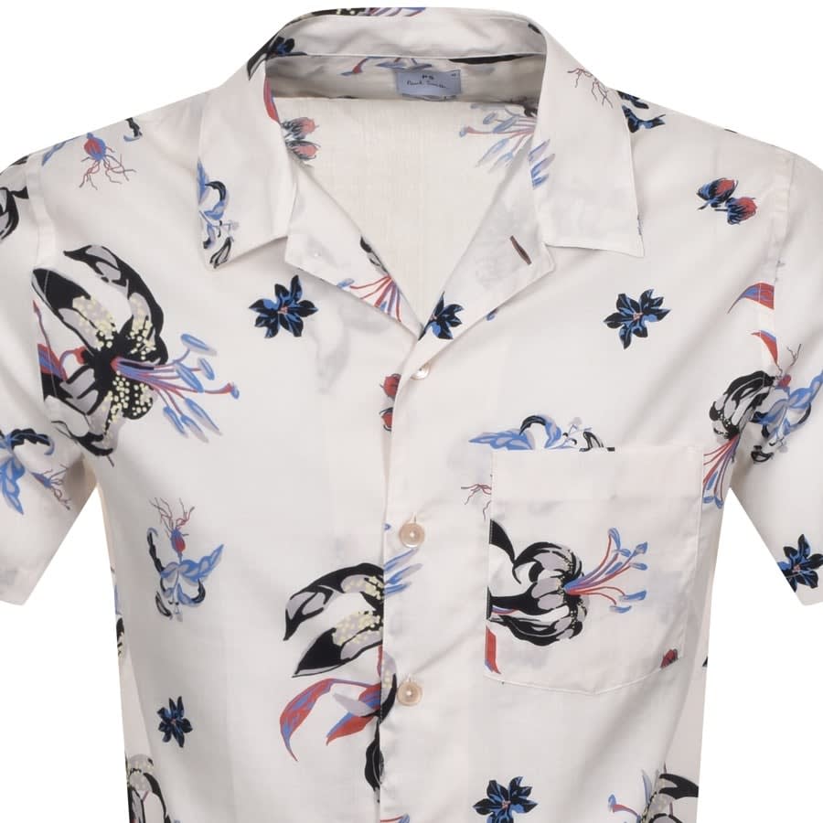 Alternative Image for ProductPS By Paul Smith Casual Short Sleeved Shirt White2