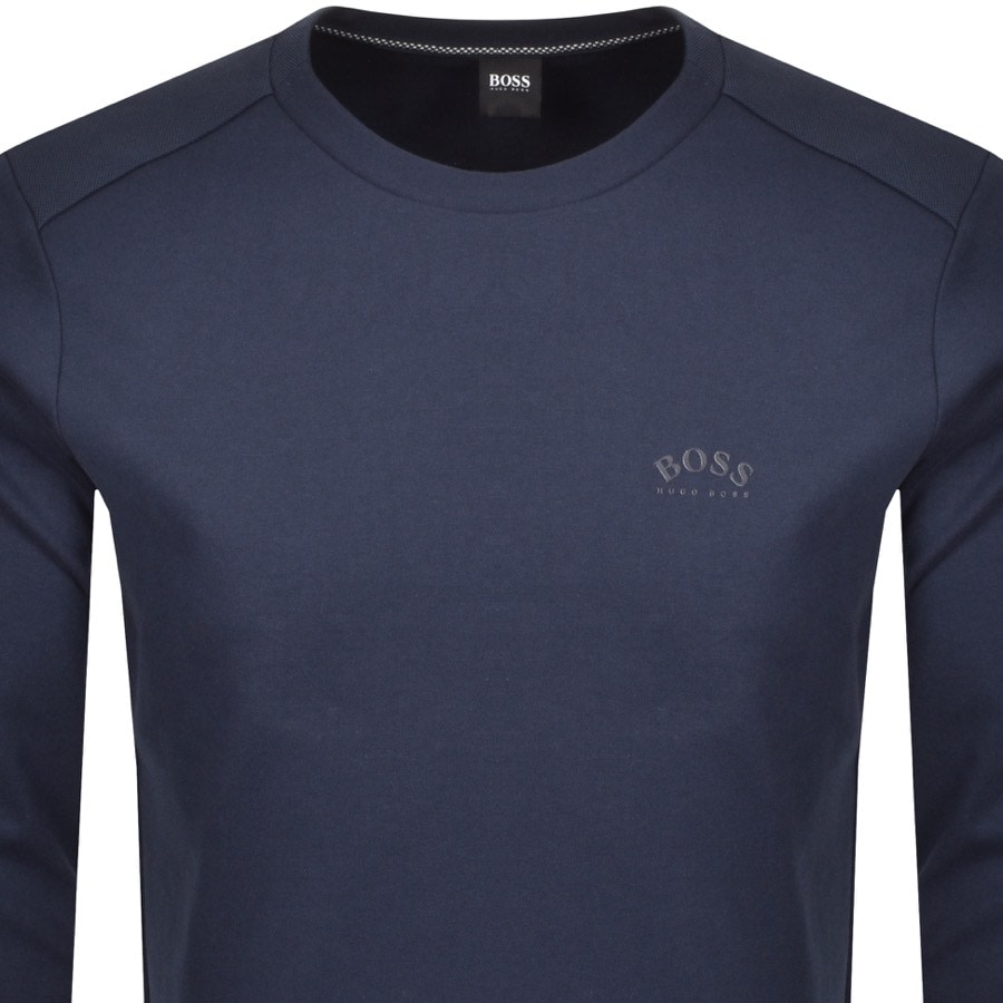 Alternative Image for ProductBOSS Salbo Crew Neck Sweatshirt Navy2
