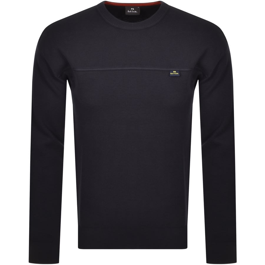 Alternative Image for ProductPS By Paul Smith Knitted Crew Neck Jumper Navy1