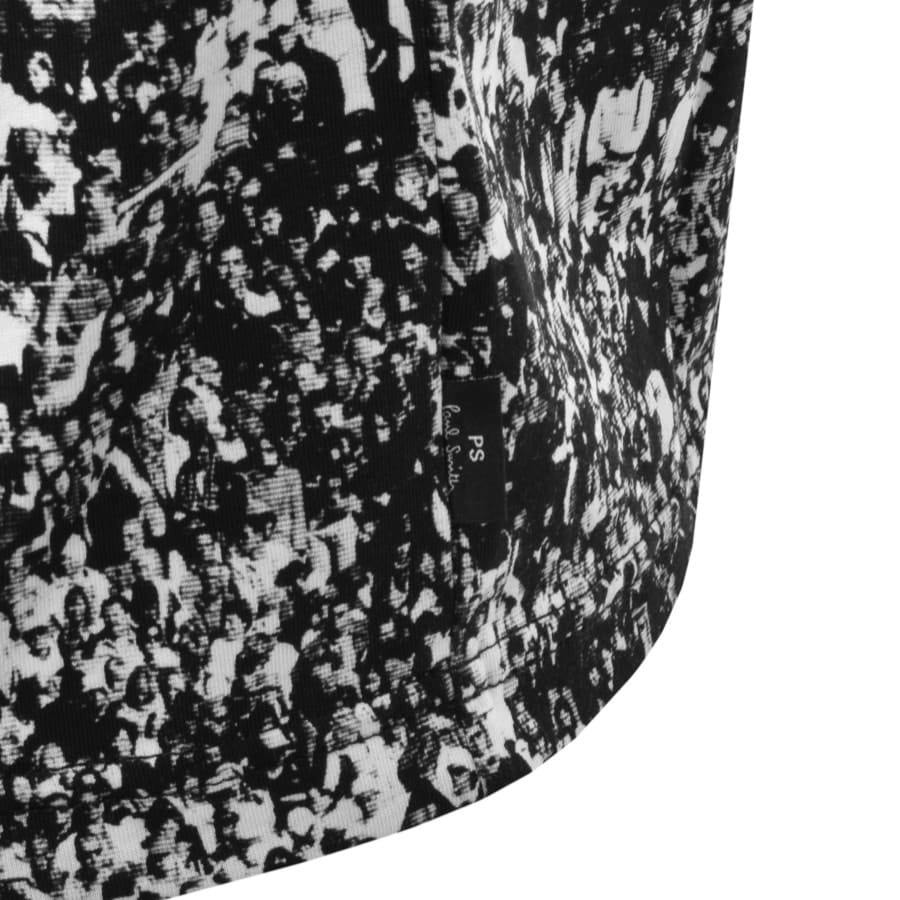 Alternative Image for ProductPS By Paul Smith Crowd Print Polo T Shirt White3