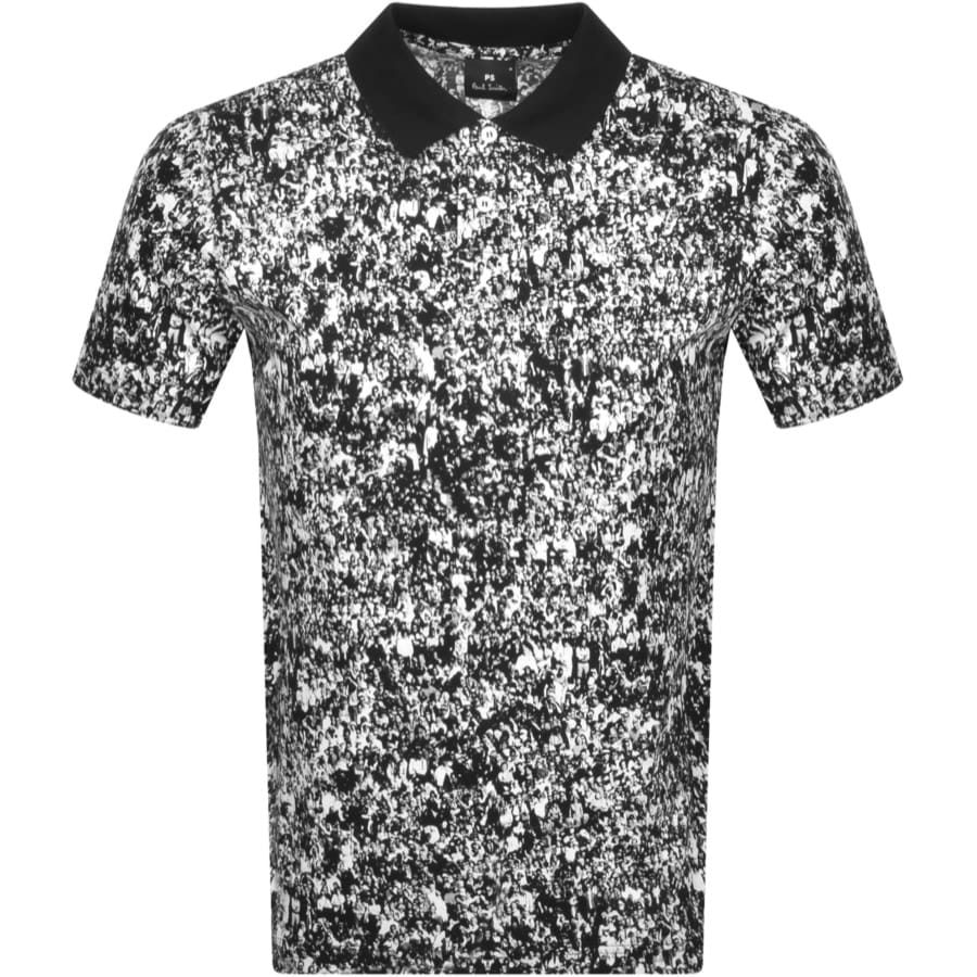 Alternative Image for ProductPS By Paul Smith Crowd Print Polo T Shirt White1