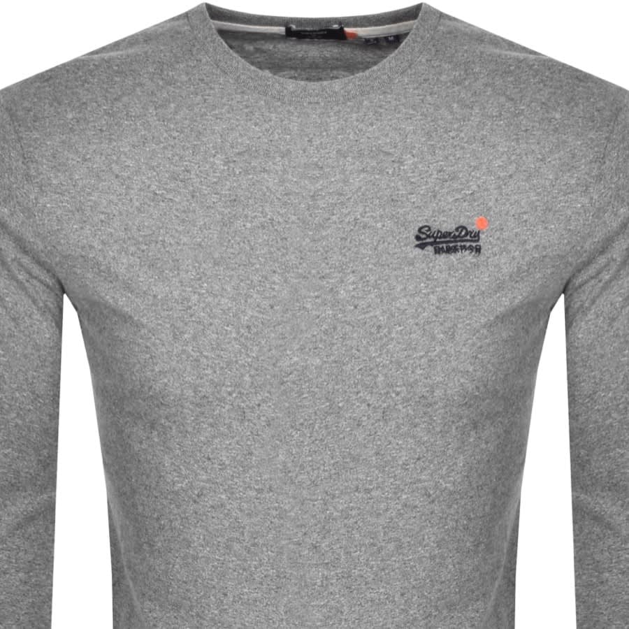 Alternative Image for ProductSuperdry Vintage Long Sleeved T Shirt Grey2
