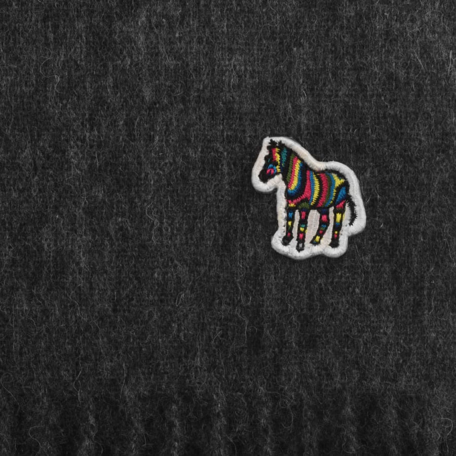 Alternative Image for ProductPaul Smith Zebra Patch Scarf Grey2