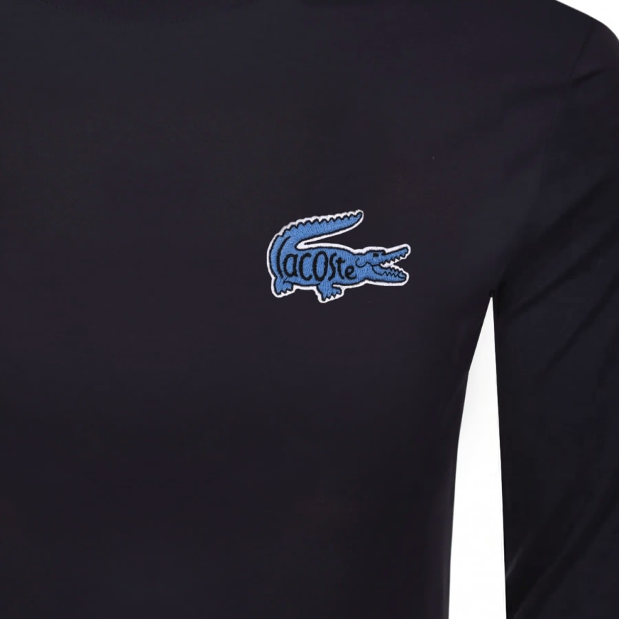 Alternative Image for ProductLacoste Long Sleeved Logo T Shirt Navy3