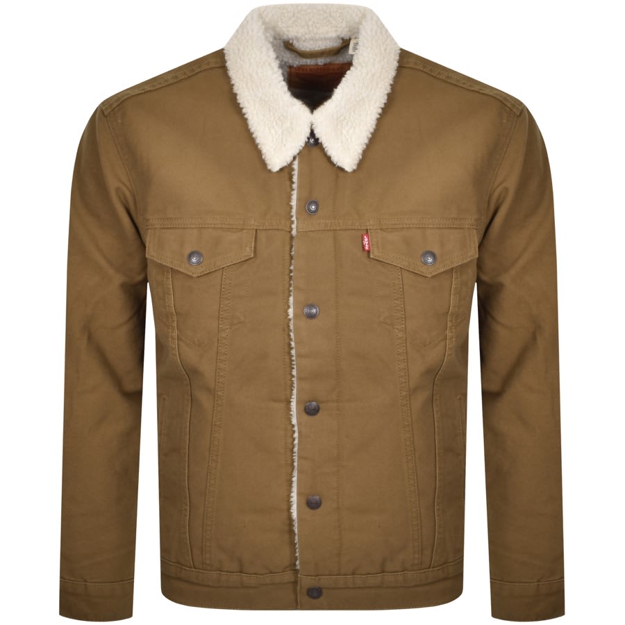Alternative Image for ProductLevis Sherpa Trucker Denim Jacket Brown1