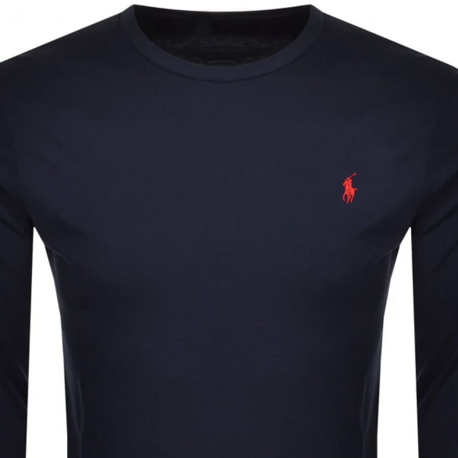 Alternative Image for ProductRalph Lauren Long Sleeved T Shirt Navy2