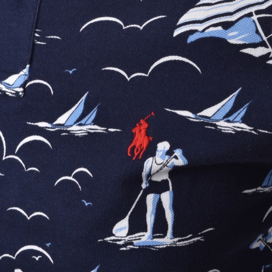 Alternative Image for ProductRalph Lauren Slim Fit Polo T Shirt Navy3