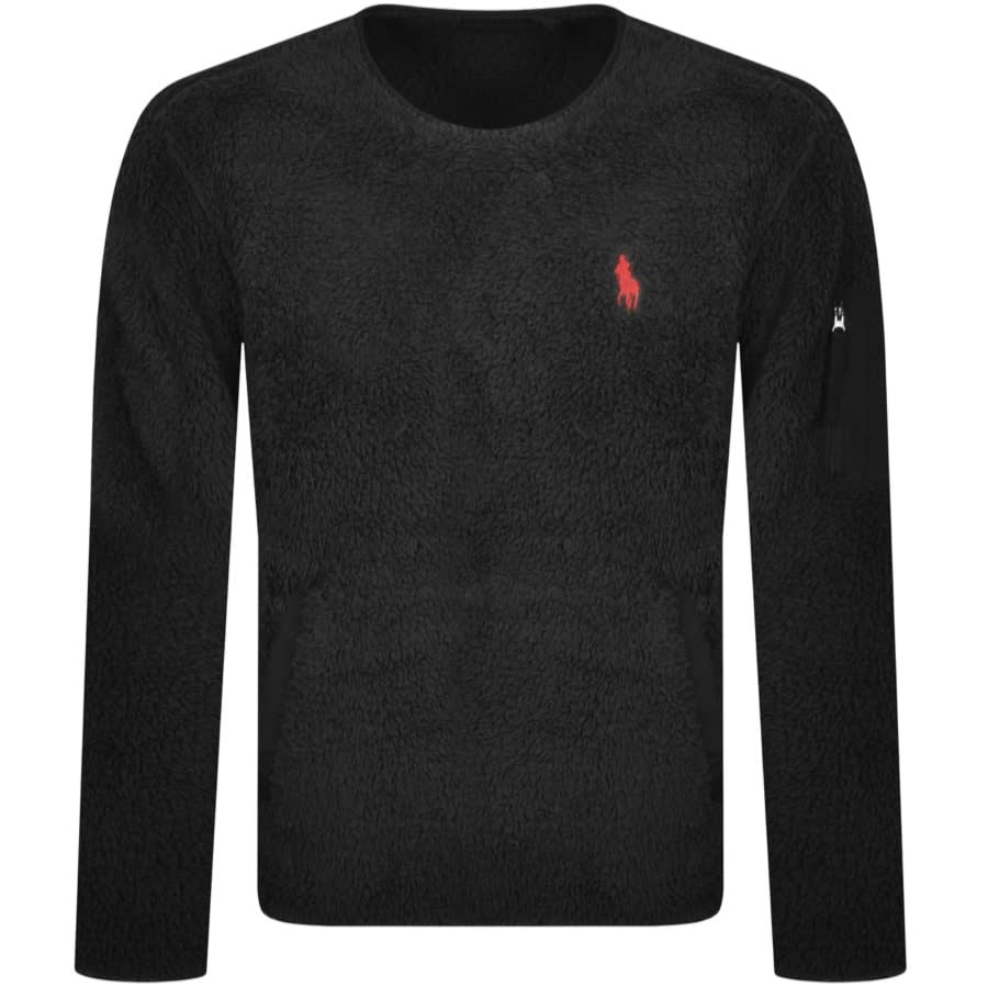Alternative Image for ProductRalph Lauren Fleece Utility Sweatshirt In Black1