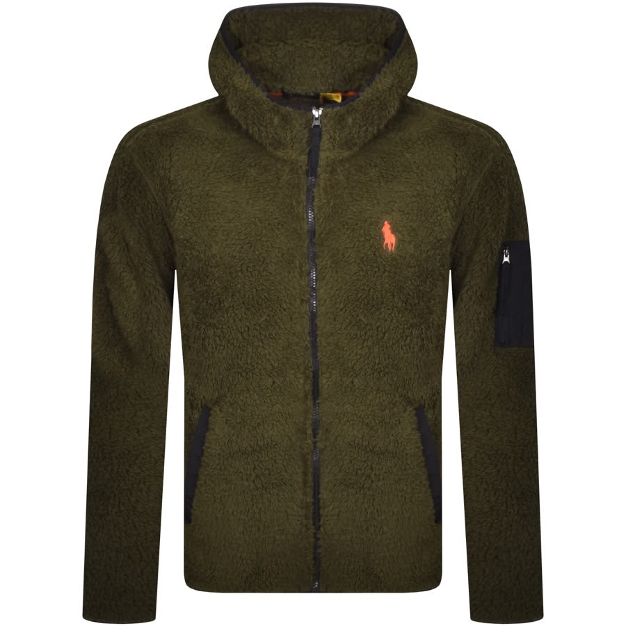 Alternative Image for ProductRalph Lauren Full Zip Fleece Hoodie Green1