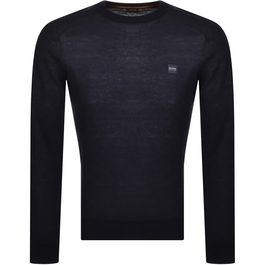 Alternative Image for ProductBOSS Amador Knitted Jumper in Navy1