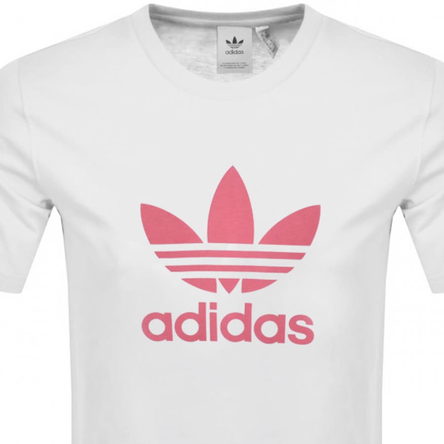 Alternative Image for Productadidas Originals Trefoil T Shirt White2