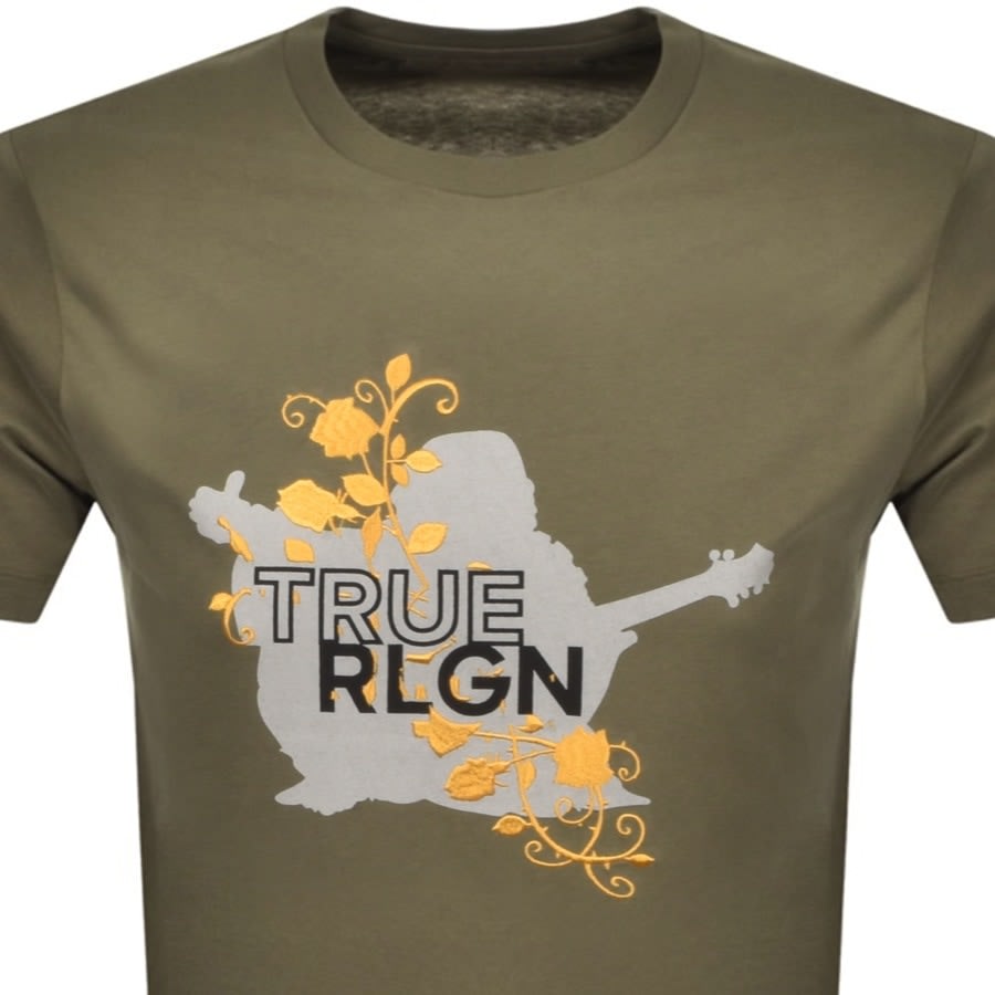 Alternative Image for ProductTrue Religion Vnes T Shirt Green2