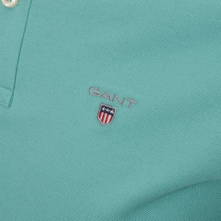 Alternative Image for ProductGant Oxford Pique Rugger Polo T Shirt Green3