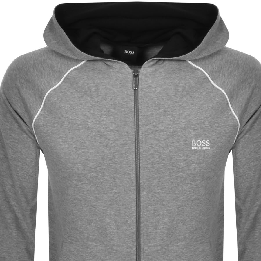Alternative Image for ProductBOSS Bodywear Lounge Full Zip Hoodie Grey2