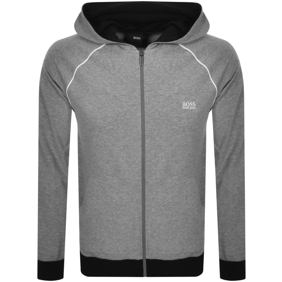 Alternative Image for ProductBOSS Bodywear Lounge Full Zip Hoodie Grey1