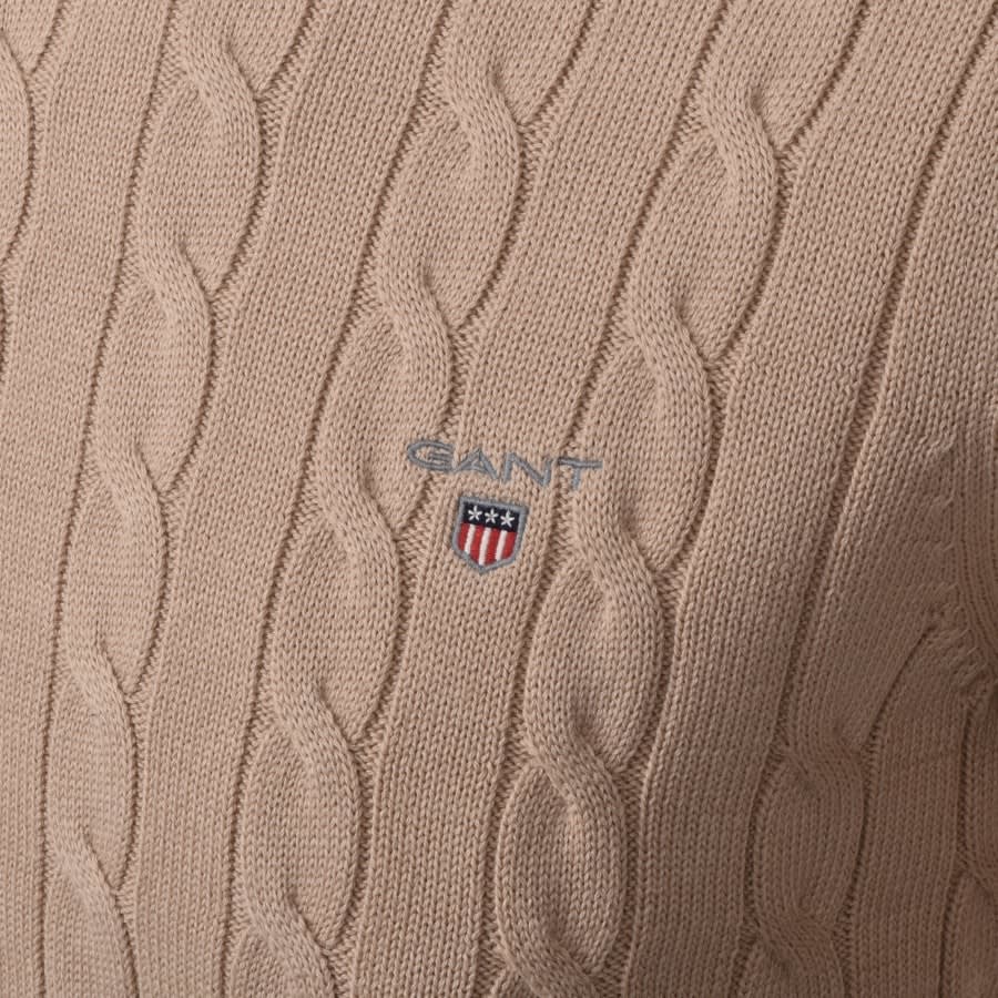 Alternative Image for ProductGant Cable Knit Jumper Beige3