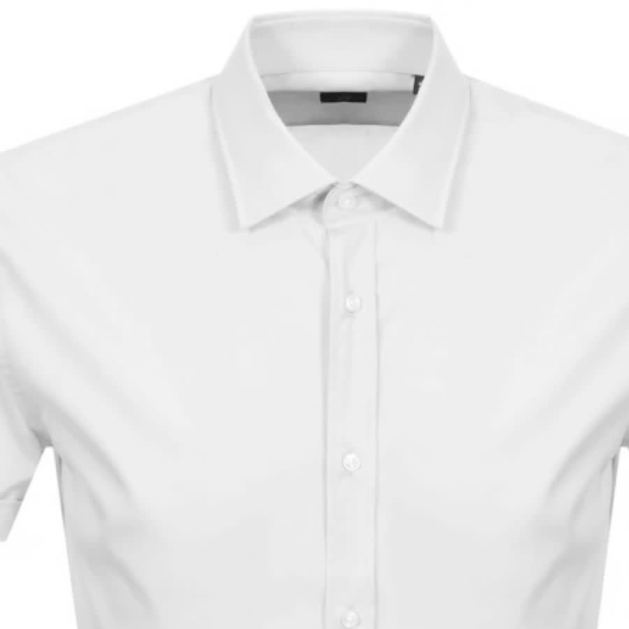 Alternative Image for ProductBOSS Jats Short Sleeved Shirt White3