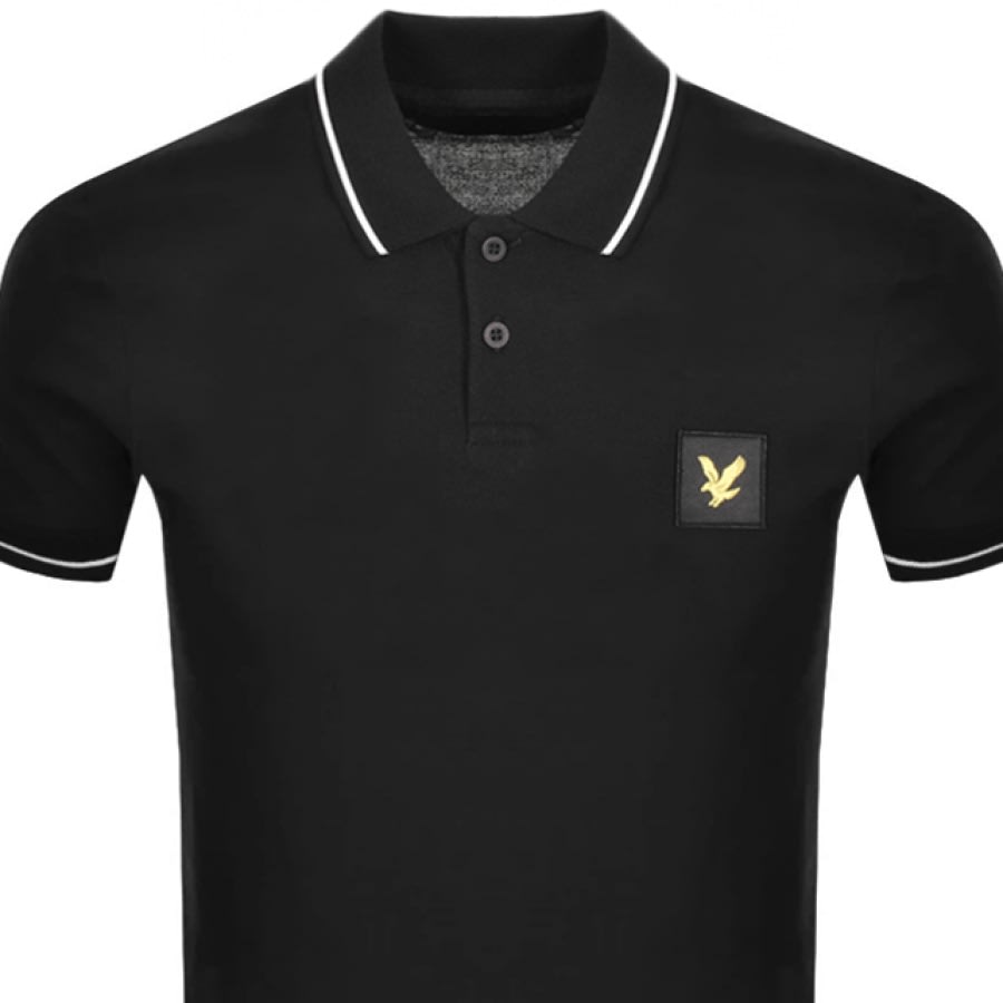 Alternative Image for ProductLyle And Scott Short Sleeved Polo T Shirt Black2