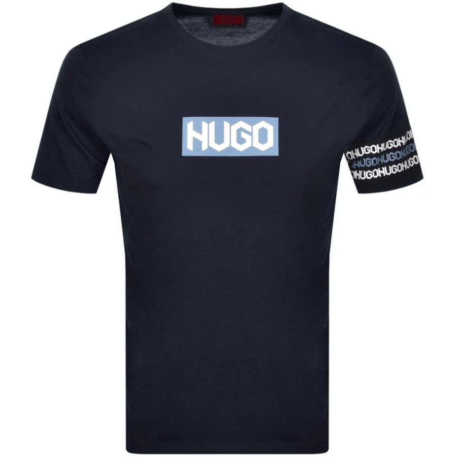 Alternative Image for ProductHUGO Dake Crew Neck T Shirt Navy1