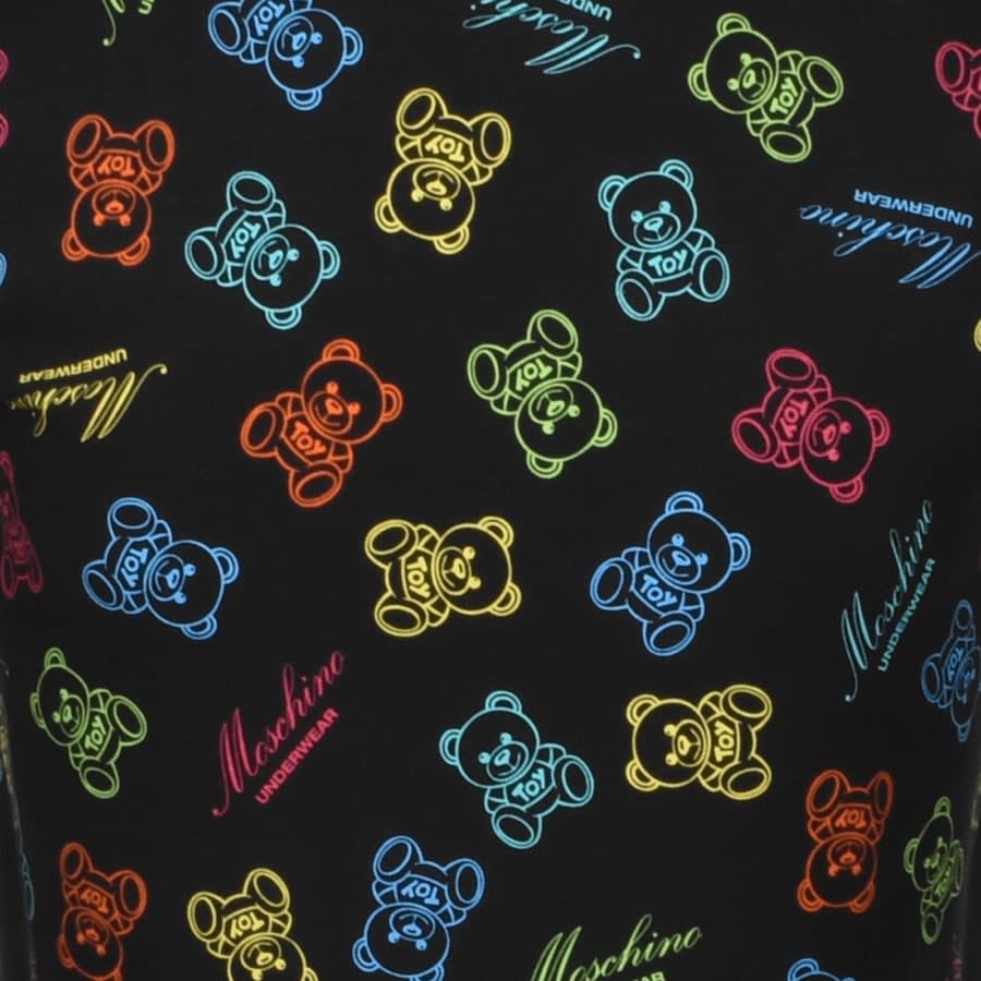 Alternative Image for ProductMoschino Short Sleeve Bear Logo T Shirt Black3