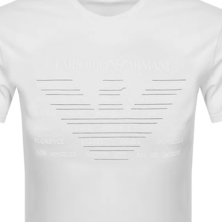 Alternative Image for ProductEmporio Armani Crew Neck Logo T Shirt White3