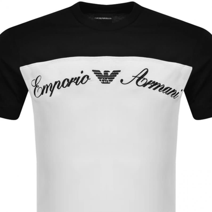 Alternative Image for ProductEmporio Armani Crew Neck Logo T Shirt Black2