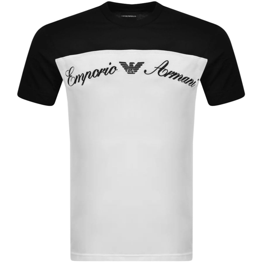 Alternative Image for ProductEmporio Armani Crew Neck Logo T Shirt Black1