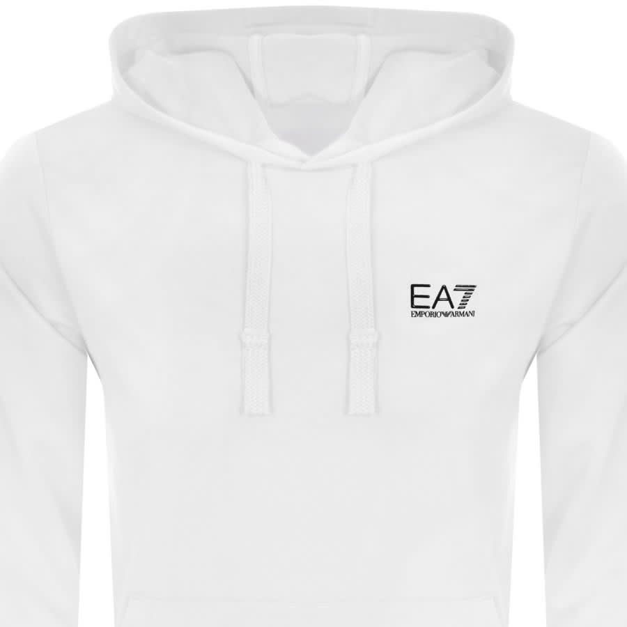 Alternative Image for ProductEA7 Emporio Armani Logo Hoodie White2