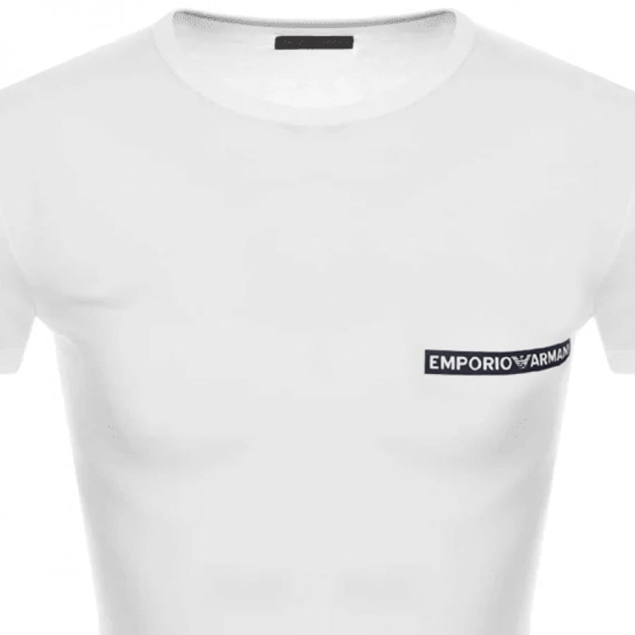 Alternative Image for ProductEmporio Armani Lounge Crew Neck T Shirt White2
