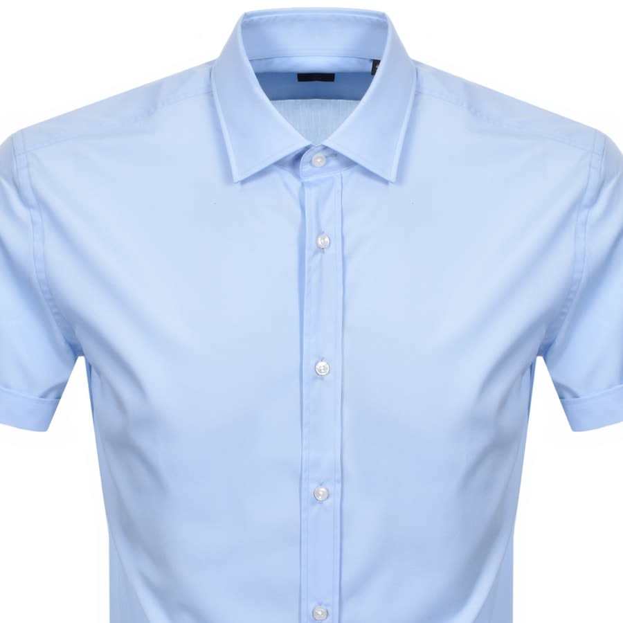 Alternative Image for ProductBOSS Jats Short Sleeved Shirt Blue2