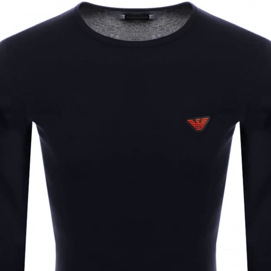 Alternative Image for ProductEmporio Armani Slim Long Sleeved T Shirt Navy2