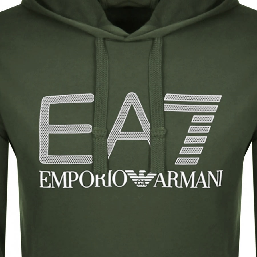 Alternative Image for ProductEA7 Emporio Armani Logo Hoodie Green3