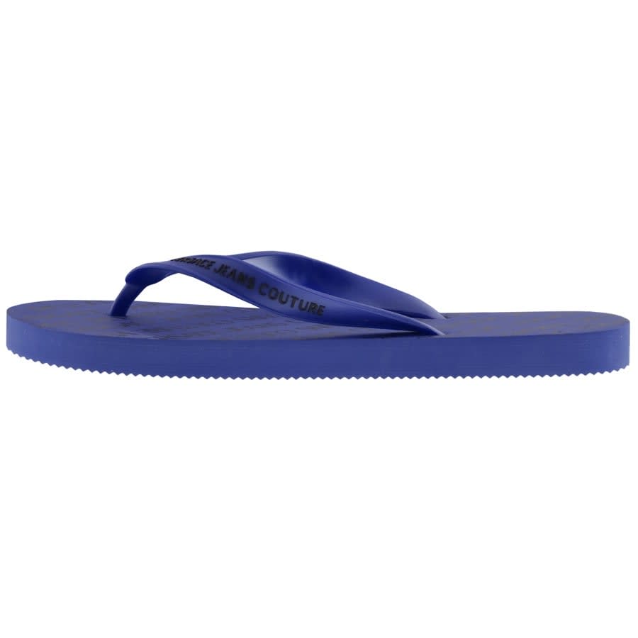 Alternative Image for ProductVersace Jeans Couture Logo Flip Flops Blue2