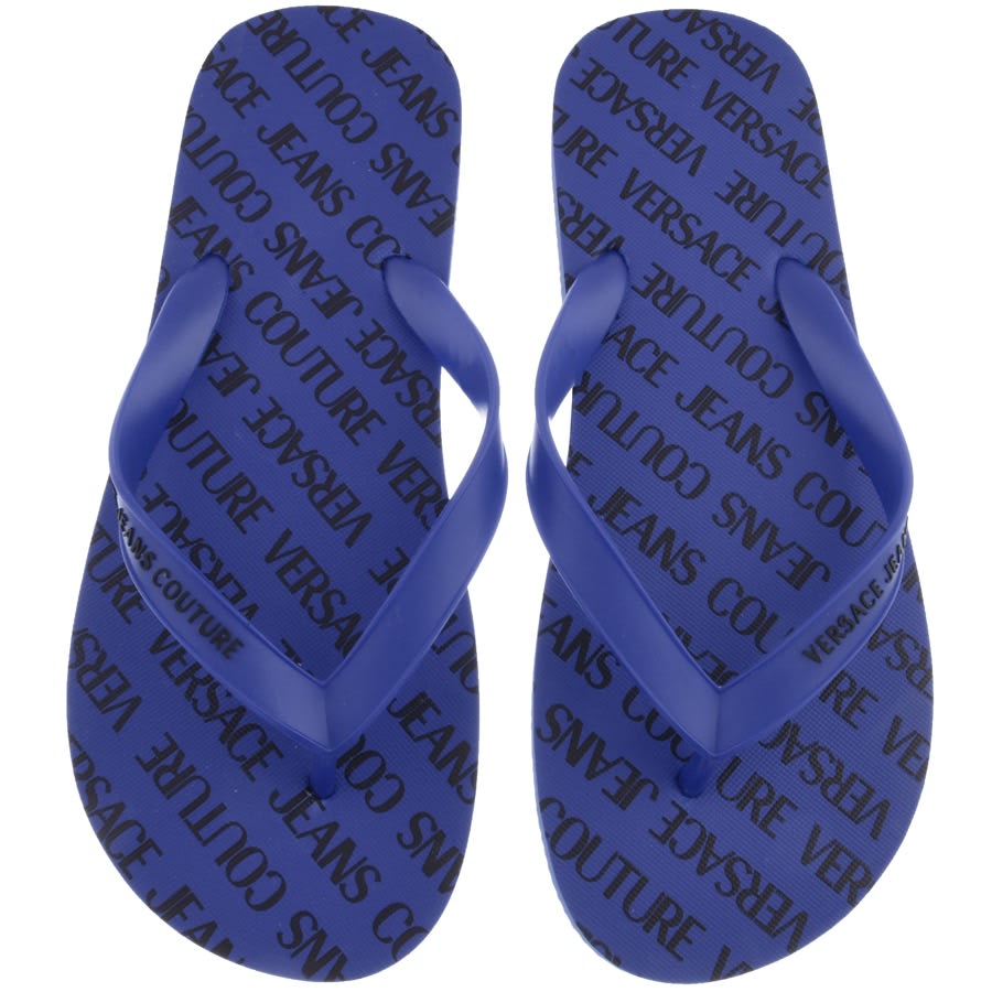 Alternative Image for ProductVersace Jeans Couture Logo Flip Flops Blue1