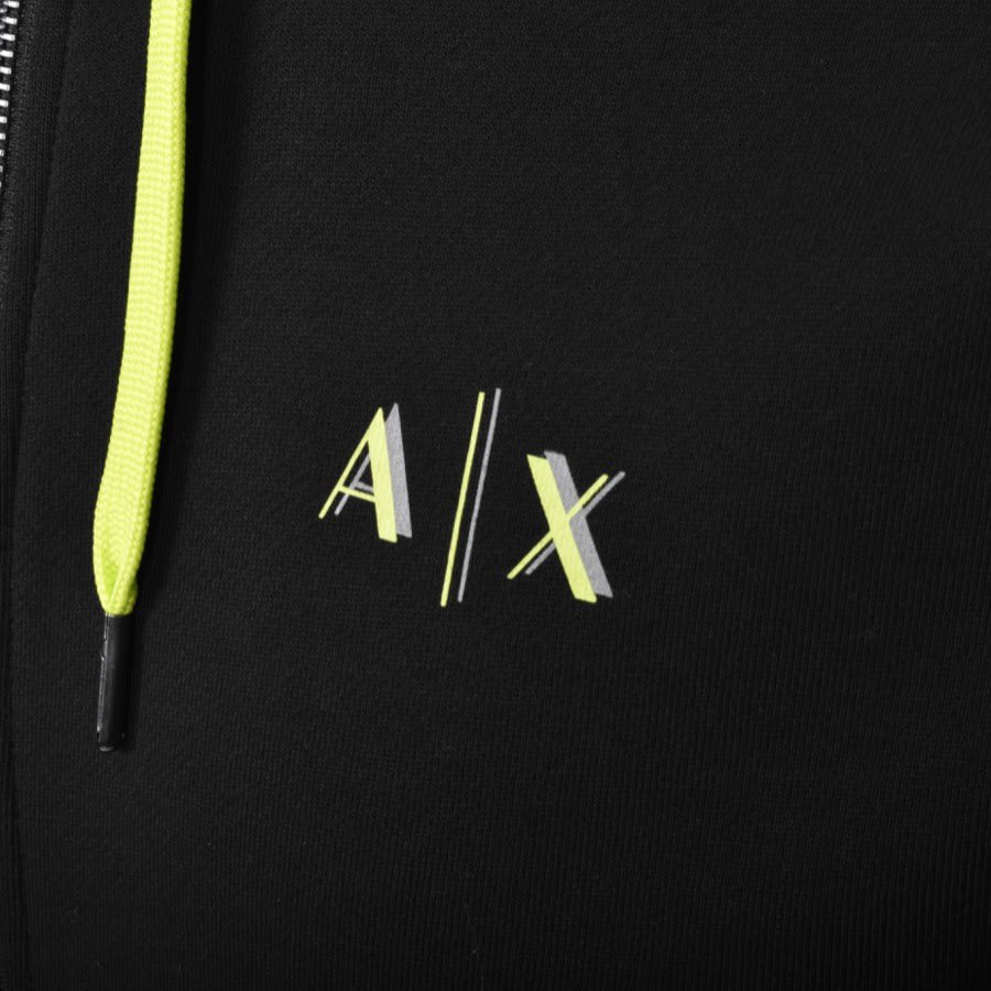 Alternative Image for ProductArmani Exchange Full Zip Logo Hoodie Black3