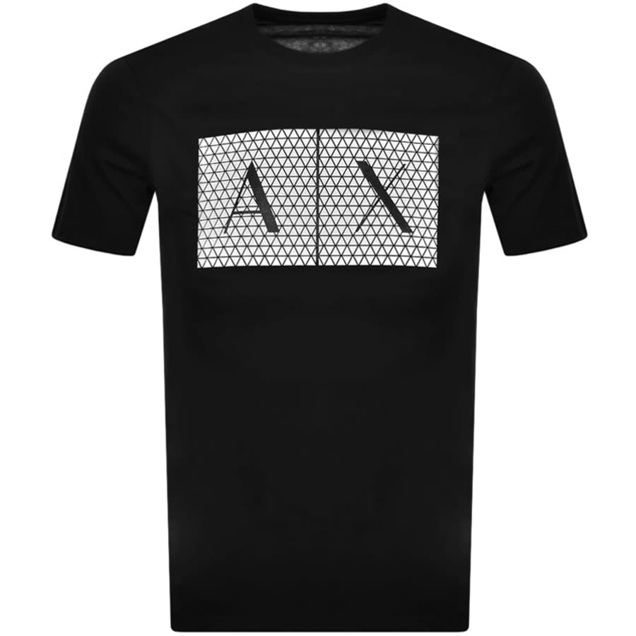Alternative Image for ProductArmani Exchange Crew Neck Logo T Shirt Black1