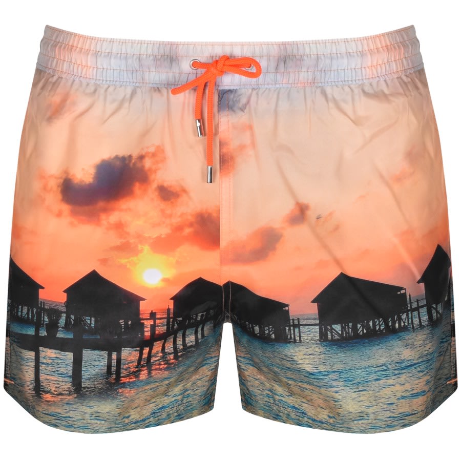 Alternative Image for ProductPS By Paul Smith Float Huts Swim Shorts Orange1