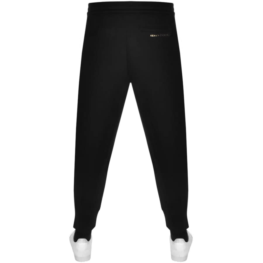 Alternative Image for ProductArmani Exchange Velour Stripe Jogging Bottoms Blac2